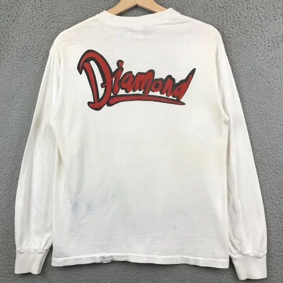 Vintage Neil Diamond 80s Shirt GraphicSinging Long sleeve size M Men